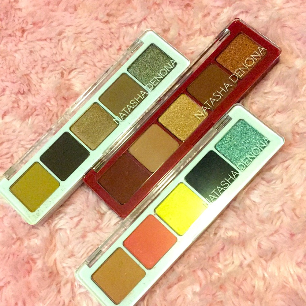 🥰NIB Natasha Denona 3 pc Eye Palette Set Firm